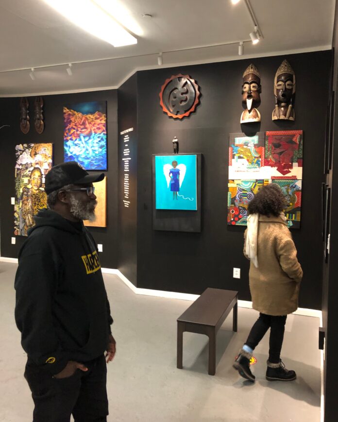 One of the participating galleries Kente Royal Gallery curated by Dodji Gbedemah